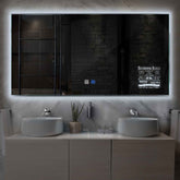 Espejo LED Rectangular | Botones táctiles | Función antivaho | Luz blanca fría - Reyze Seria Motivated Model 5